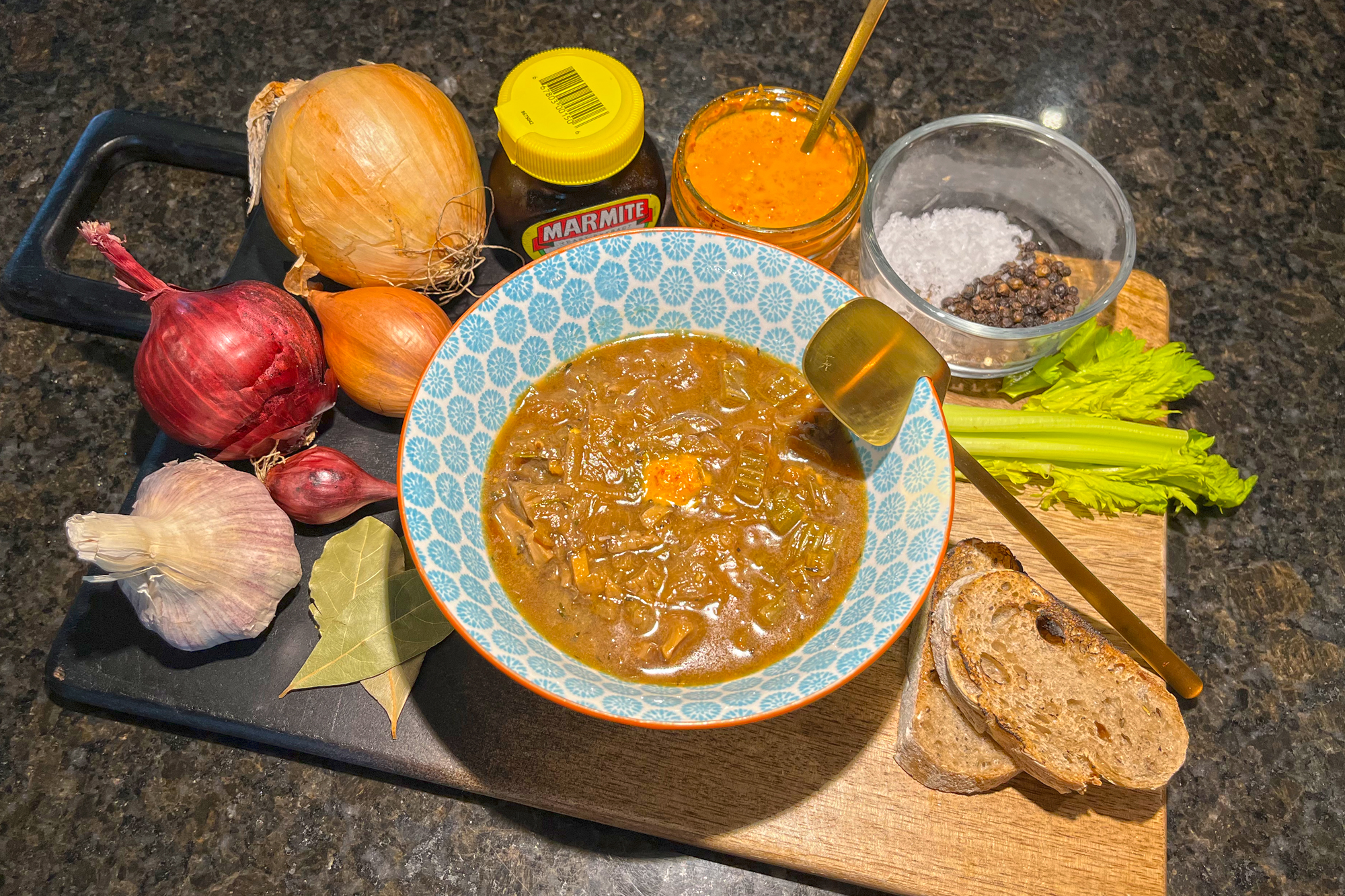 Plant-Based Onion and Mushroom Soup - More Than Our Story