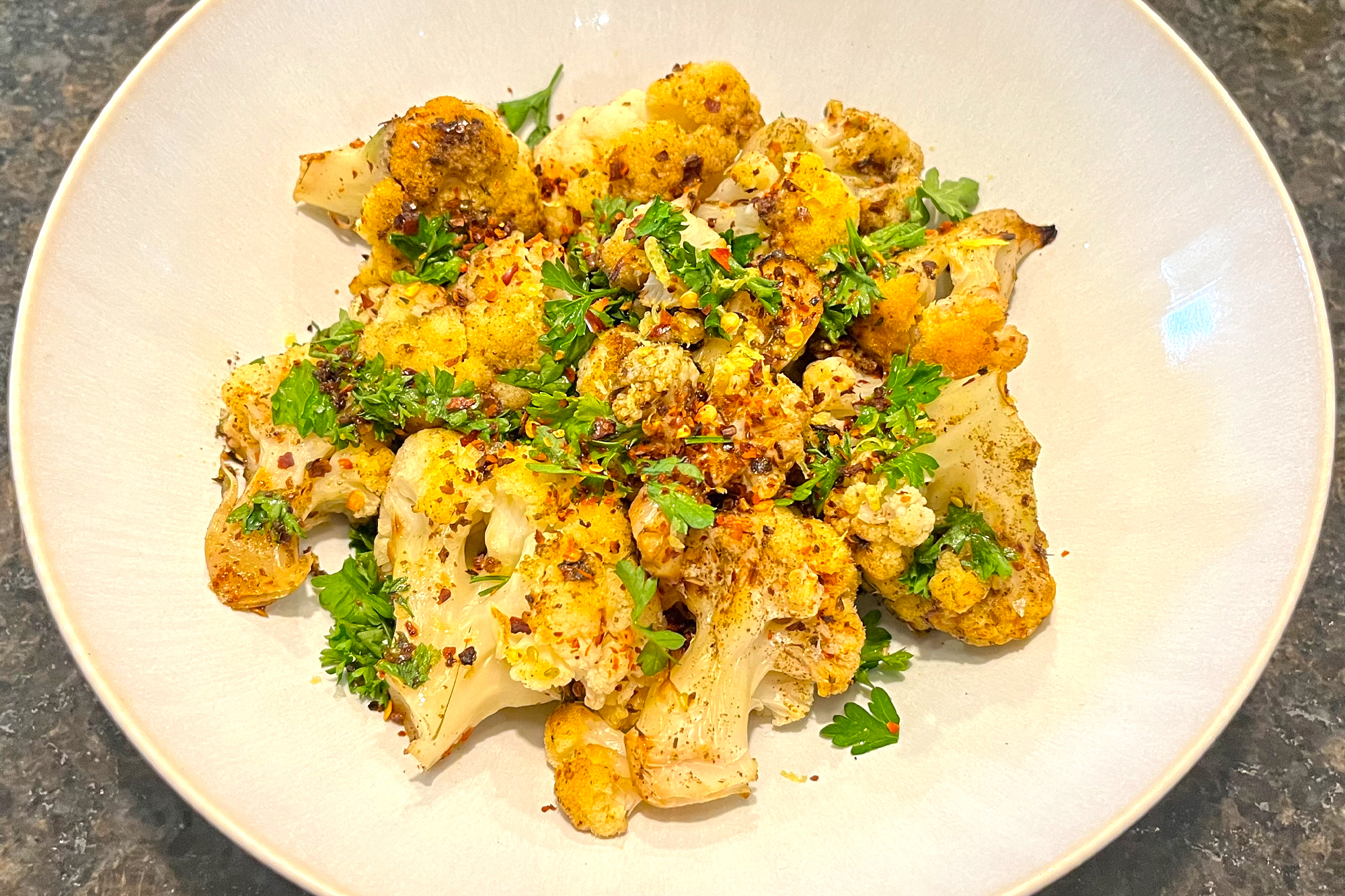 Roasted Cauliflower with Aleppo and Za'atar - More Than Our Story